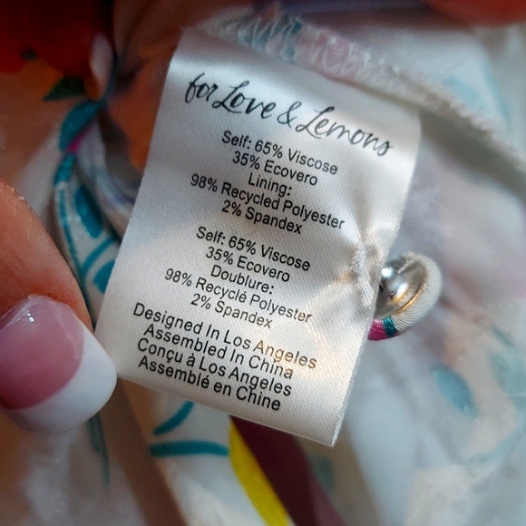 NWOT FOR LOVE AND LEMONS LEXI FLORAL MAXI DRESS in size Small - Picture 9 of 10